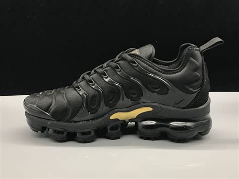 vapormax plus black and gold